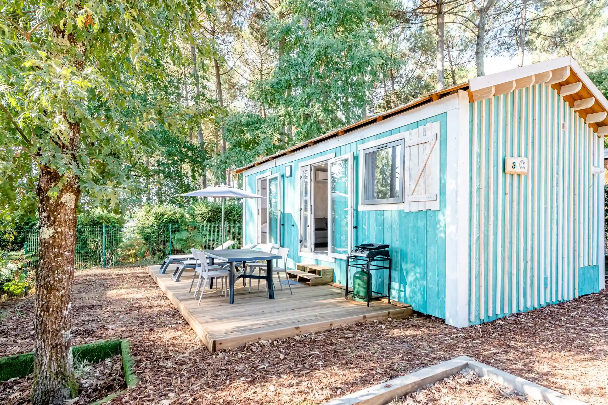 Camping Landes cabane pecheur ongebruikelijke accommodatie