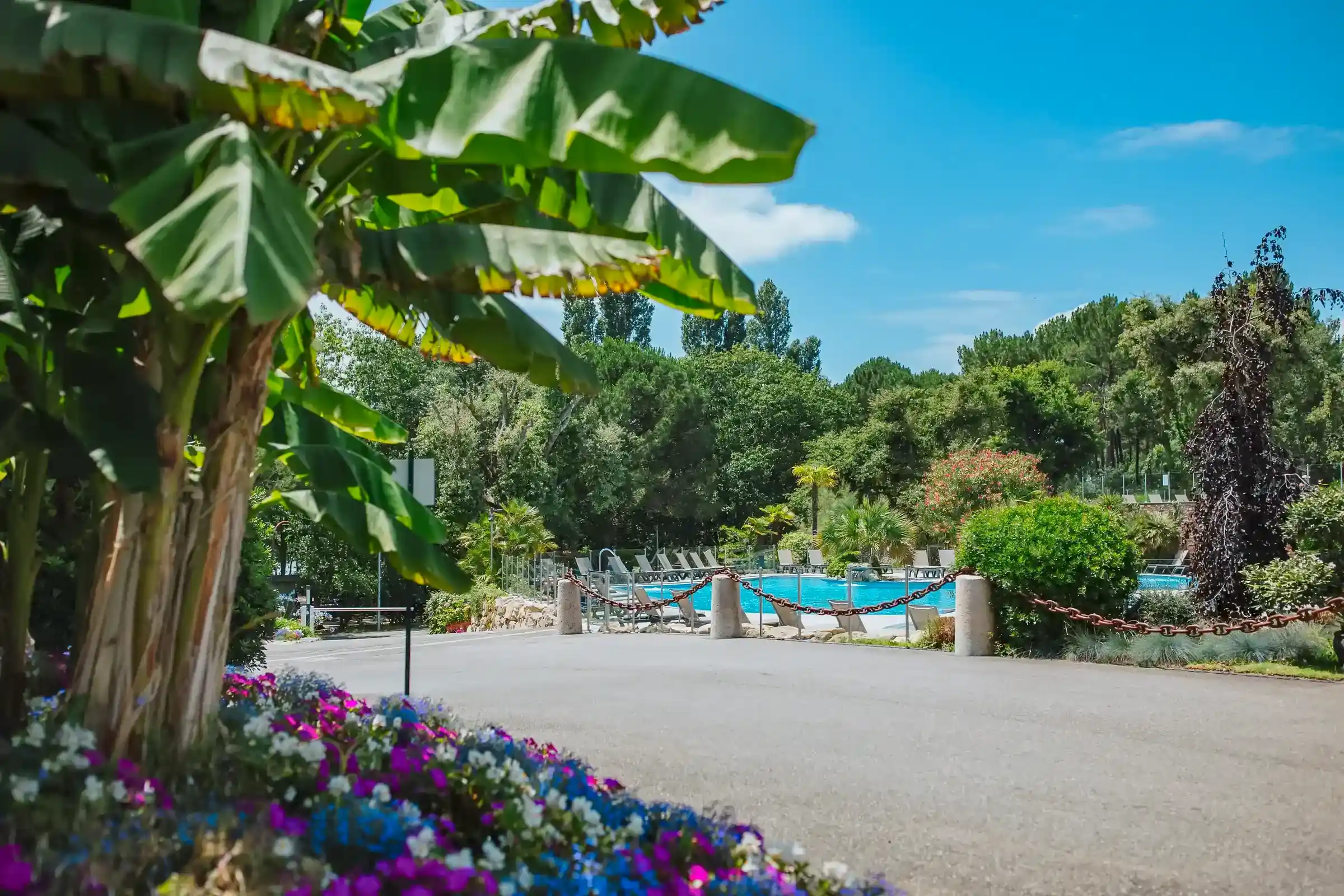Camping avec piscine chauffee Landes