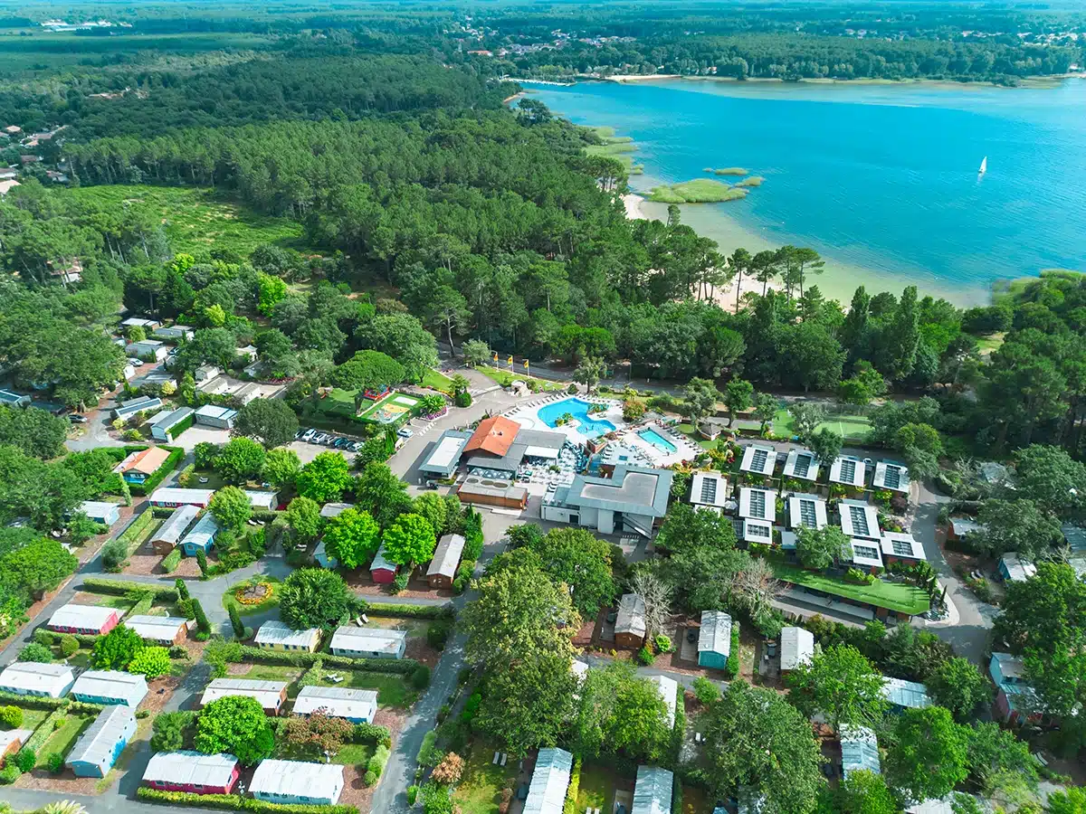 surrounding greenery campsite