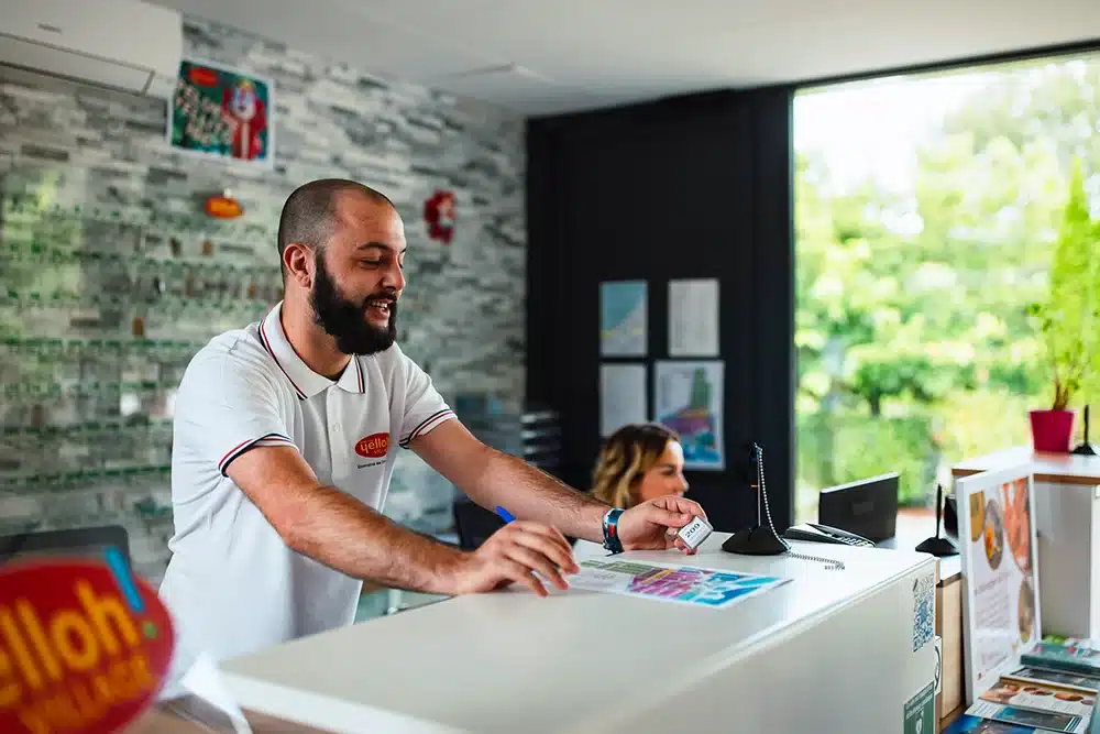 reception team yelloh village camping