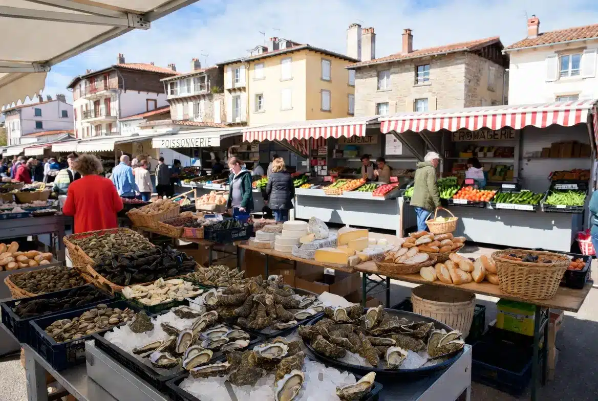 Marché gastronomique à Hossegor