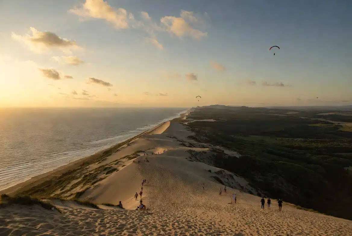 Vue panoramique depuis la dune du Pilat