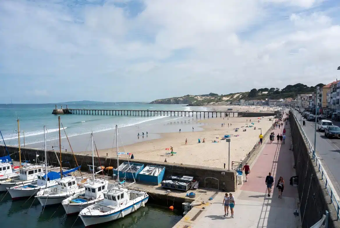 Vue panoramique du port Capbreton